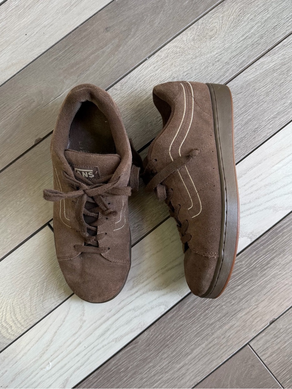 Vintage Vans Canty Suede Low Top Lace Up Skate Shoes
